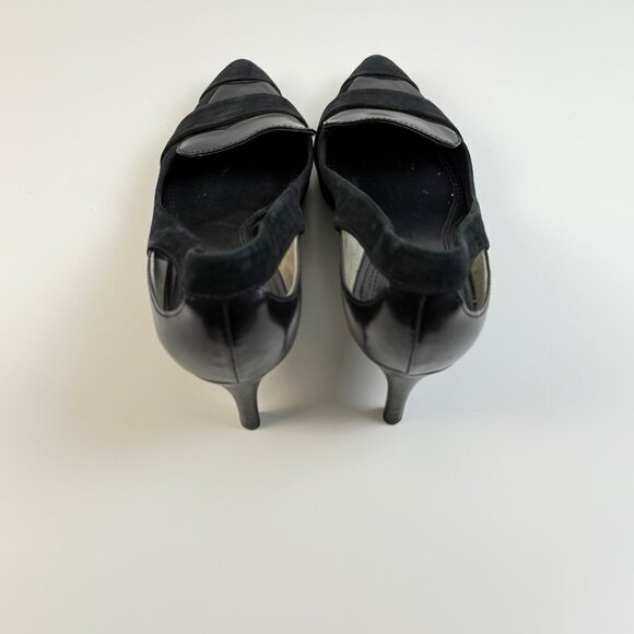 Tory Burch Saray Kitten Heels Women's 9M Black Pre-Owned - Picture 4 of 8